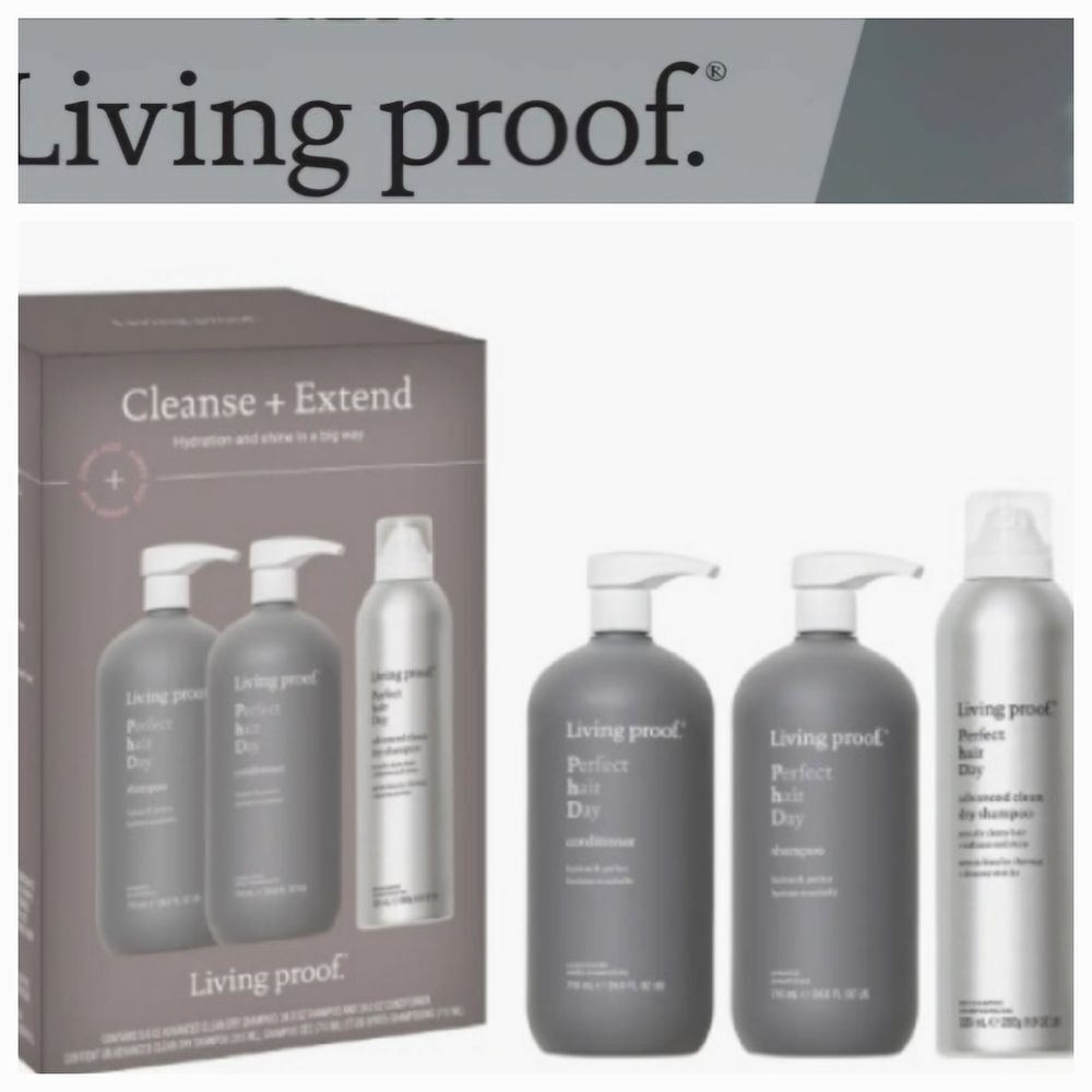 Living Proof Cleanse + Extend Hydration & Shine Jumbo Size Kit